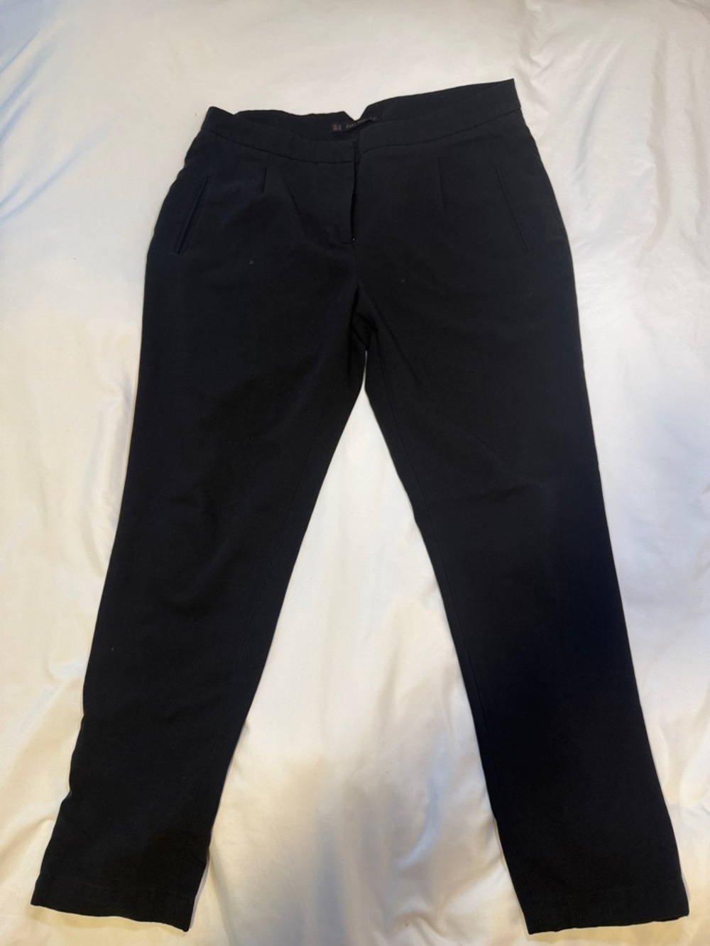 Zara Black Tailored Crop Dress Pants